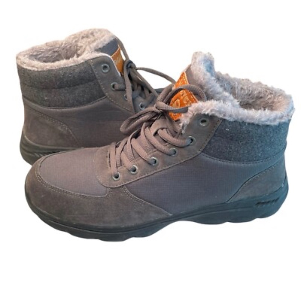 Quatchi Womens Fur Lined‎ Cold Weather Boots Size 10 Gary Lace Up Ankle Shoes - Picture 3 of 9